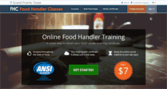 Desktop Screenshot of grandprairietx.foodhandlerclasses.com