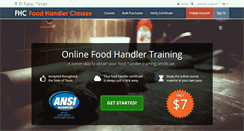 Desktop Screenshot of elpasotx.foodhandlerclasses.com