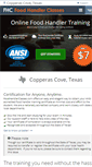 Mobile Screenshot of copperascovetx.foodhandlerclasses.com