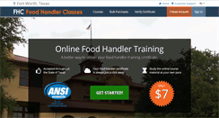 Desktop Screenshot of fortworthtx.foodhandlerclasses.com