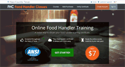 Desktop Screenshot of hayscotx.foodhandlerclasses.com