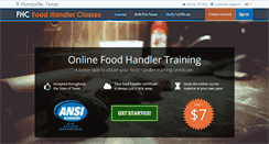 Desktop Screenshot of huntsvilletx.foodhandlerclasses.com